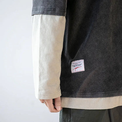 Loose Double-sleeved T-shirt