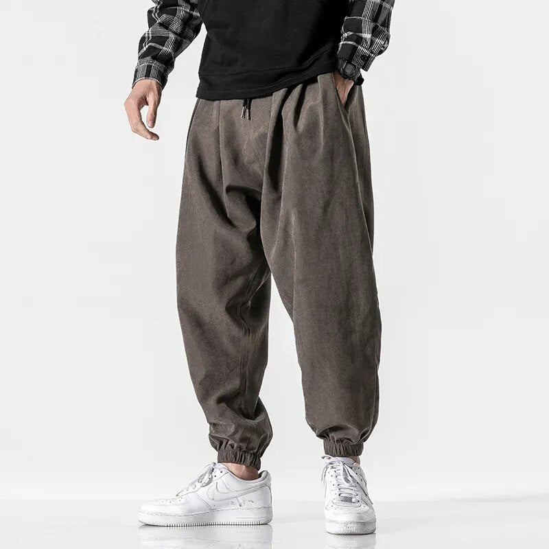 Loose Harem Elastic-waist Sweatpants