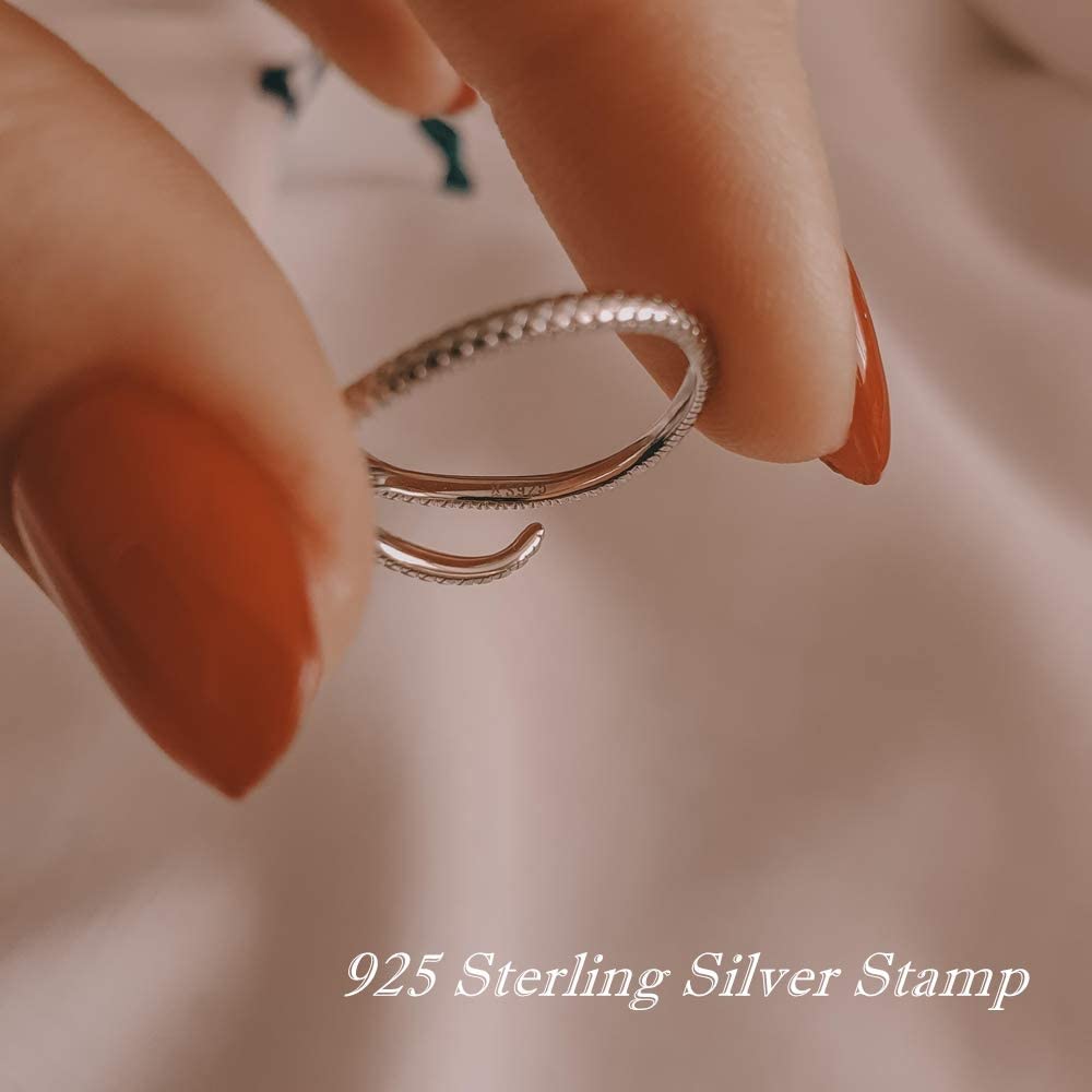 Snake 925 Sterling Silver Platinum Plated Ring