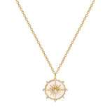 Stylish Stainless Steel Geometric Zircon Necklace