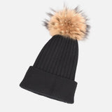 Soft Angora Pompom Knitted Beanie