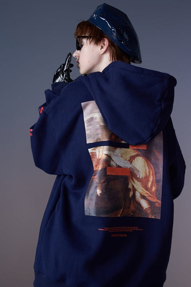 Angel Graphic Print Hoodie