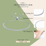 Sparkling Strand Bracelet 925 Sterling Silver