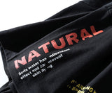 Natural Chinese Letter Print T-shirt