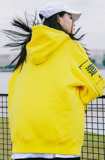 The Article Japanese Letter Print Hoodie