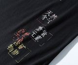 Natural Chinese Letter Print T-shirt