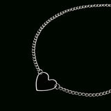 Grunge Clavicle Hollow Heart Necklaces