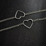 Grunge Clavicle Hollow Heart Necklaces