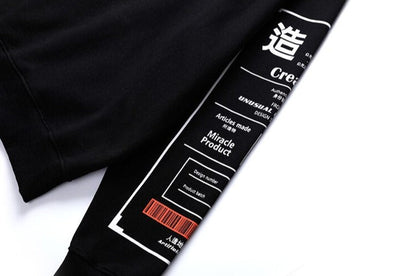 The Article Japanese Letter Print Hoodie