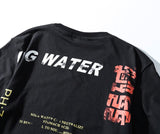 Natural Chinese Letter Print T-shirt
