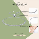 Sparkling Strand Bracelet 925 Sterling Silver