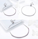 Sparkling Strand Bracelet 925 Sterling Silver