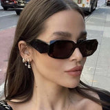 Model wearing the Chic Square Sunglasses