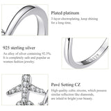 Flying Plane 925 Sterling Silver Ring