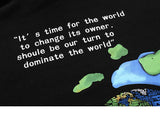 "Life is good" Earth Print Hoodie