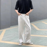 Loose Fit White Denim Jeans