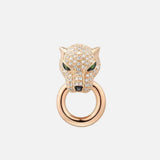 Genuine Rose Gold Leopard Diamond Necklace