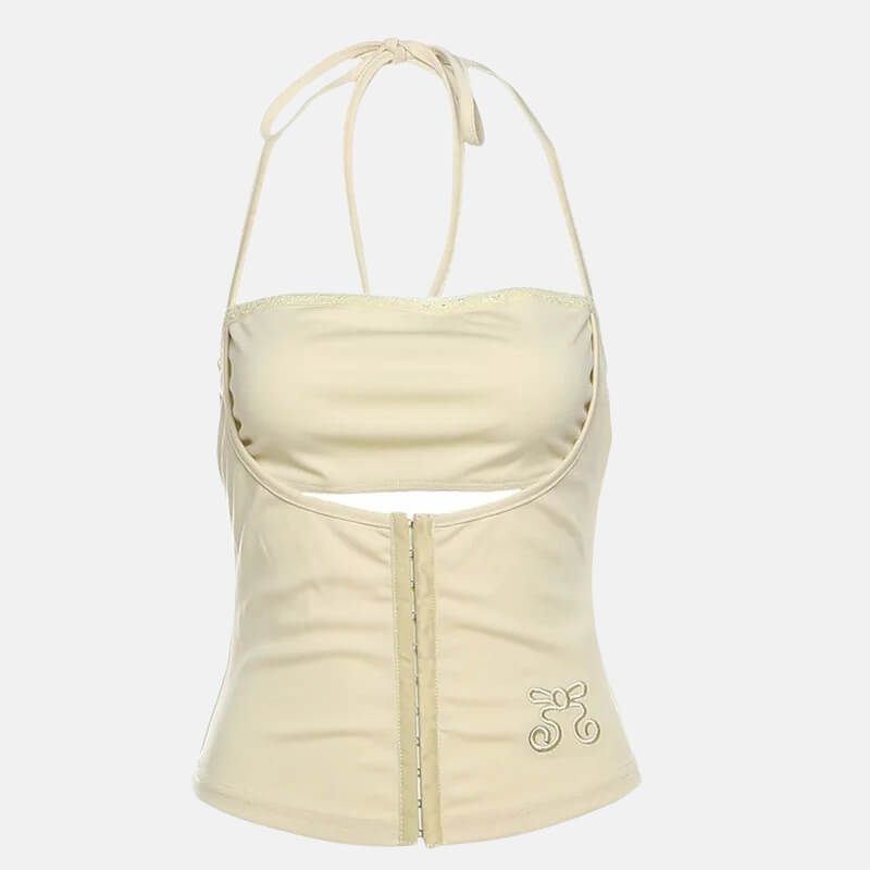 Halter Corset Front Top