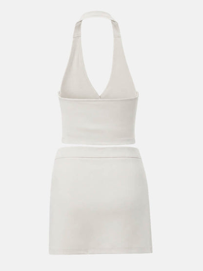 Halter Vest & Skirt Set