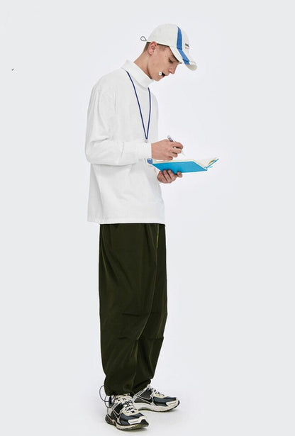 Autumn Blank Turtleneck T-shirt