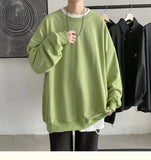 Solid Color Oversized Long Sleeve T-Shirt