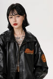 Embroidery Leather Jacket