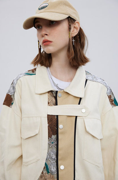 Flower Denim Jacket