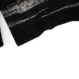Gray Painting Smoke Pattern Sweater