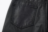 Black Waxed Jeans