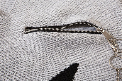 Ripped Chained Sweaters