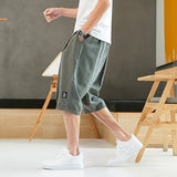 Calf-Length Casual Baggy Shorts