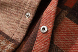 Color Block Retro Patchwork Shirt