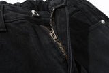 Heart Black Solid Denim Jeans