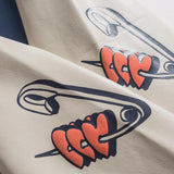 Heart Letter Print Varsity Jacket