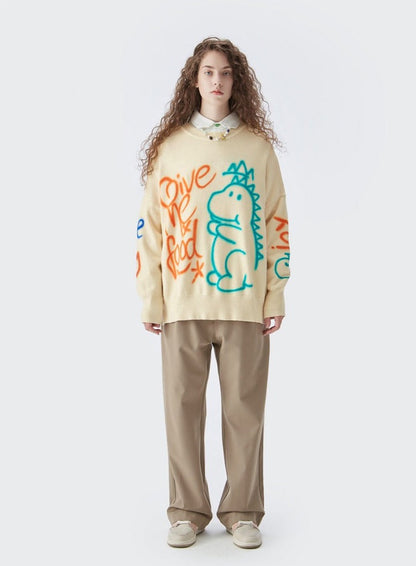 Jurassic Hunger Sweater DAXUEN