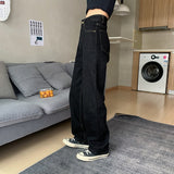 Vintage High Waist Black Denim Jeans