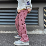 Corduroy Masked Baggy Pants