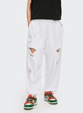 Earth Ripped Blank Sweatpants DAXUEN