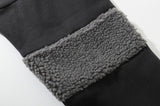 Block Vintage High-neck Hoodie