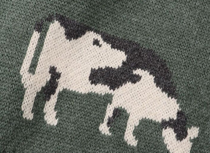 Cow knitted