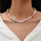 Beaded Rectangular Necklace