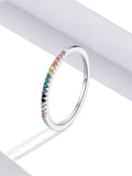 Simulated Diamond 925 Sterling Silver Ring