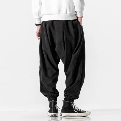 Loose Harem Elastic-waist Sweatpants
