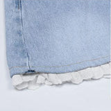 High-Rise Denim Shorts