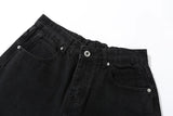 Heart Black Solid Denim Jeans