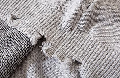 Ripped Chained Sweaters