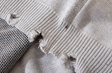 Ripped Chained Sweaters