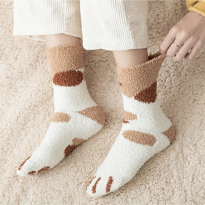 Animal Cartoon Fleece Socks