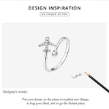 Flying Plane 925 Sterling Silver Ring