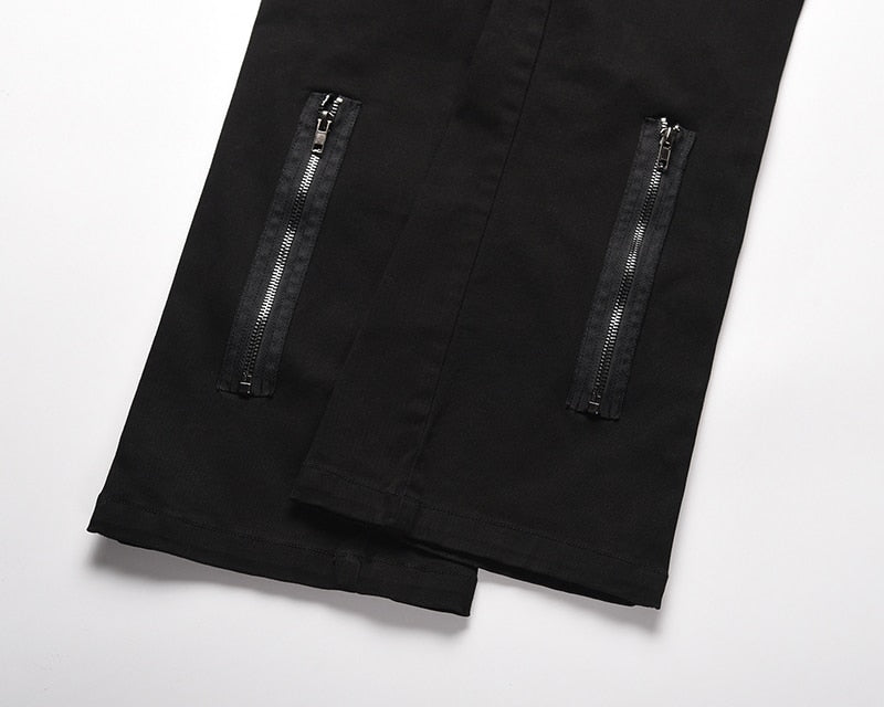 Back Ankle Zipper Pants